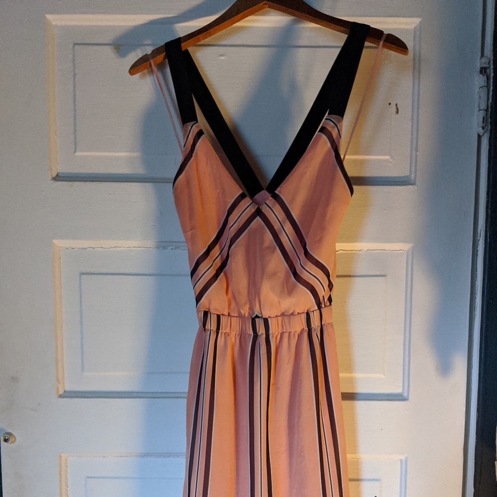 Crossback, open back dress